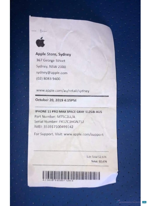 Download Apple company payment receipt Photoshop template
